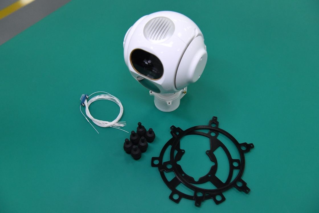 مستشعر EO ثلاثي المحاور وجهاز تحديد المدى بالليزر Electro Optic UAV Gimbal Camera 12V